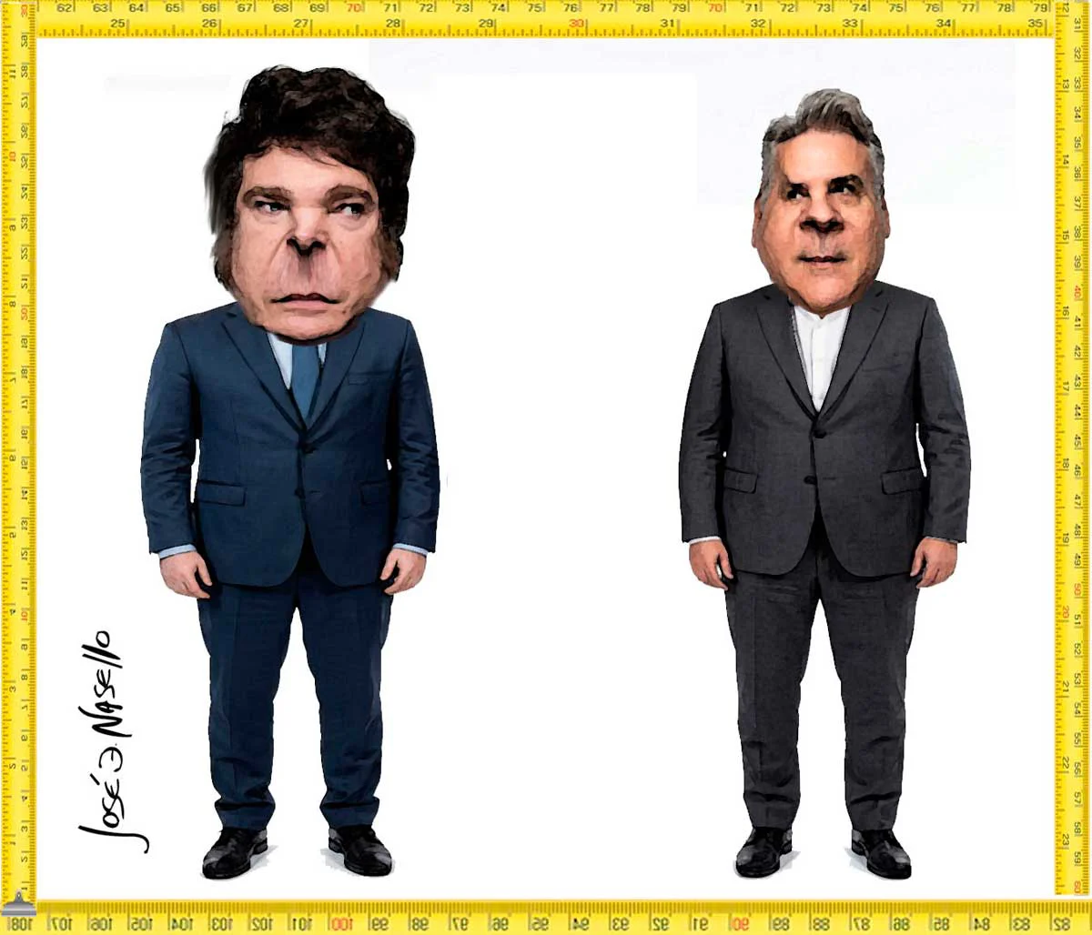 ilustra-milei-y-llaryora-la-distancia-de-la-mirada